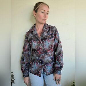 The Late Night Lagoon Vintage 70s Button Down M
